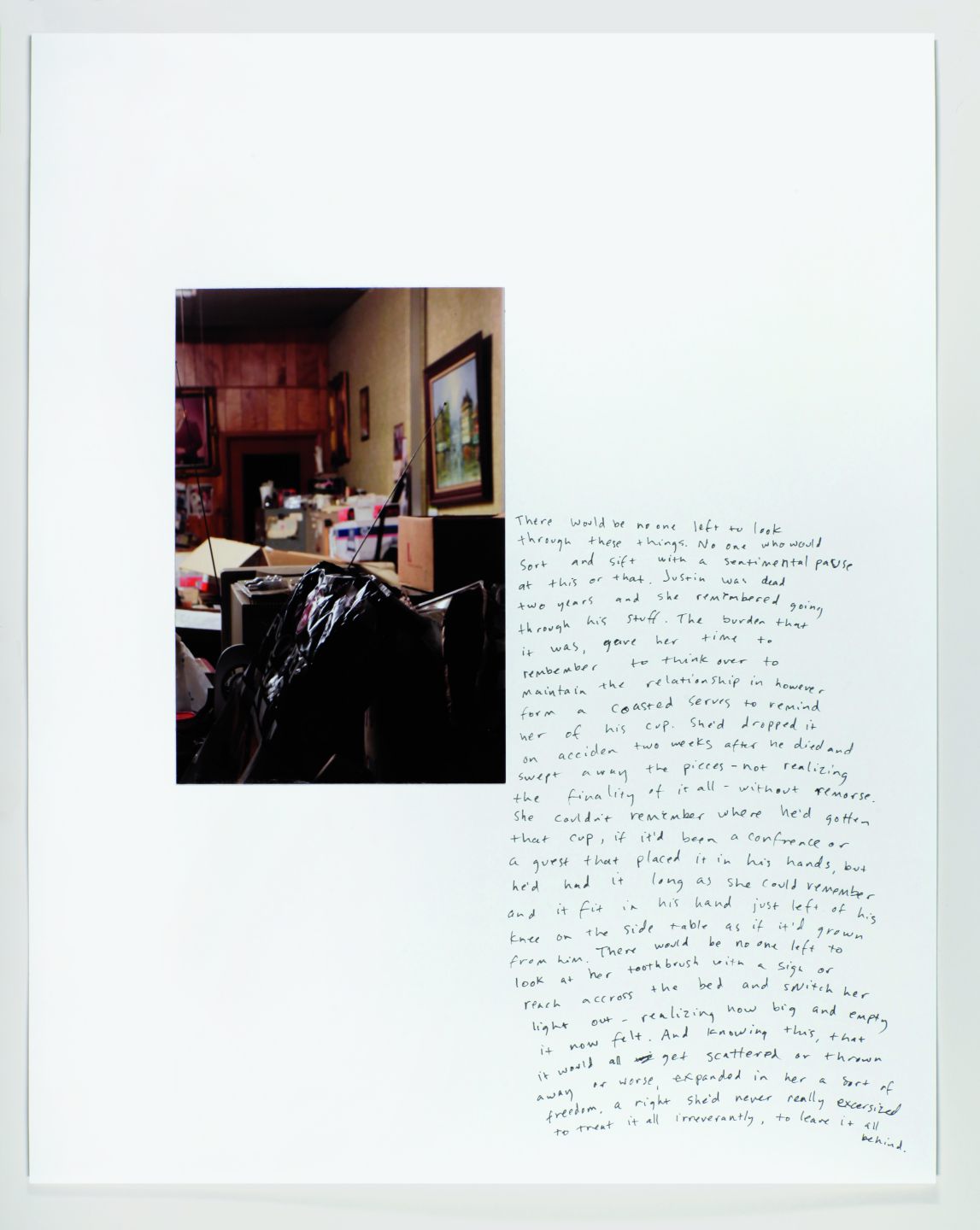 *Removed,* 2011, photo and ink on paper, 11.7″ x 16.5″