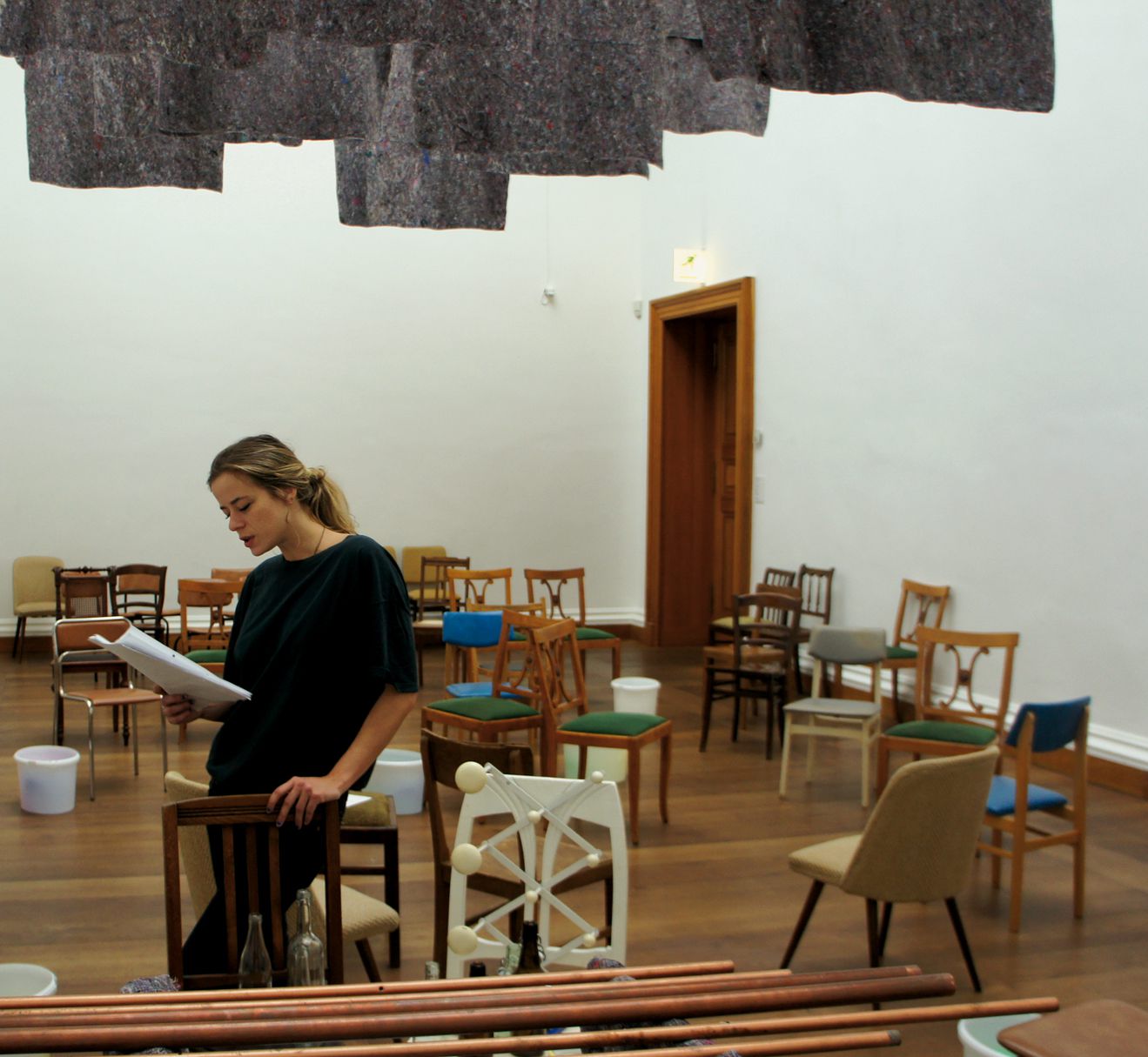 *Once Removed,* 2013. Rehearsal. Eva Kruijssen