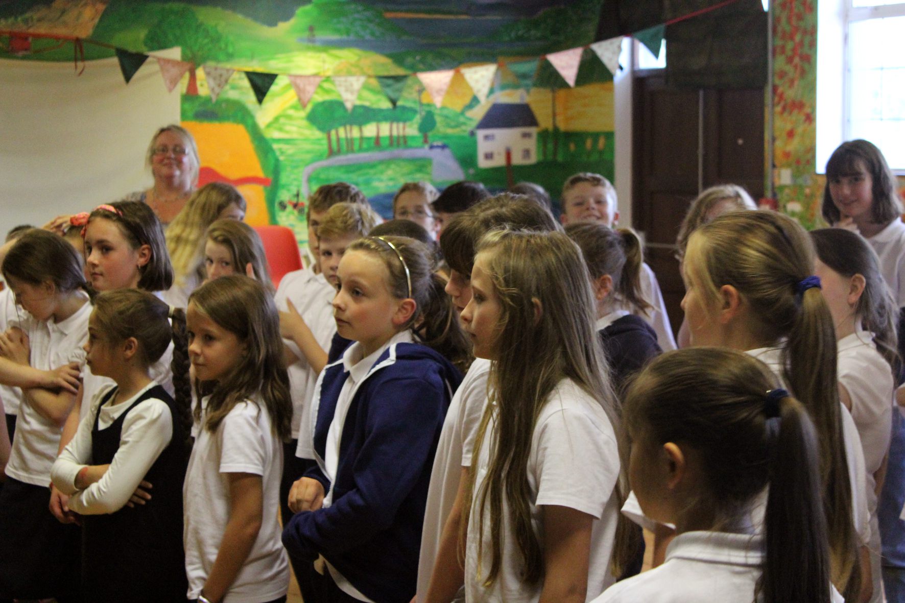 *Watering Hole*, 2015. Rehearsal. Kilcommon School