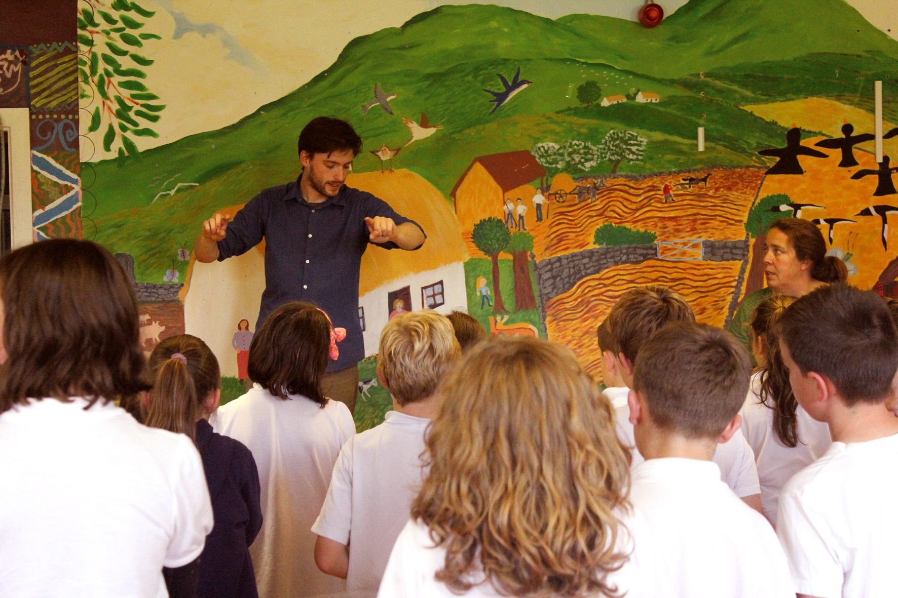 *Watering Hole*, 2015. Rehearsal. Kilcommon School